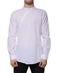 Dolce & Gabbana - White Cotton Slim Fit Martini Dress Shirt - Lyst