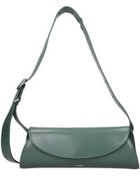 Jil Sander - Green Leather Crossbody Bag - Lyst