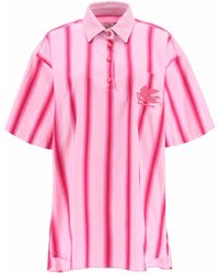 Etro - Striped Mini Shirt Dress - Lyst