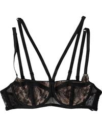 Dolce & Gabbana - Floral Lace Nylon Balconcino Bra Underwear - Lyst