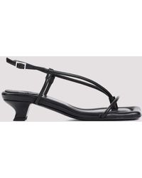 By Malene Birger - Black Nappa Cow Leather Tevi Sandals - Lyst