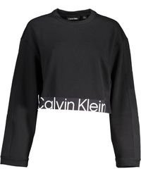 Calvin Klein - Black Polyester Sweater - Lyst