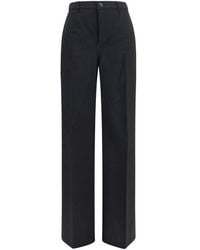 Rick Owens - Black Wool Oves Aries Dress Pants - Lyst