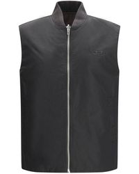 DIESEL - Brown Polyamide Sleeveless Jacket - Lyst