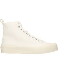 Jil Sander - Fabric High Top Sneakers - Lyst