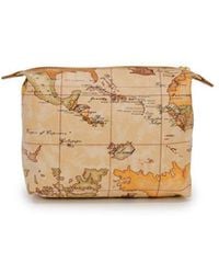 Alviero Martini 1A Classe - Beige Polyester Clutch Bag - Lyst