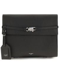 Dolce & Gabbana - Black Calf Leather Bos Taurus Shoulder Bag - Lyst