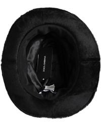 Dolce & Gabbana - Rabbit Fur Fedora Hat - Lyst
