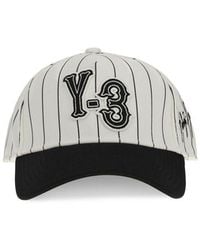 Y-3 - White Polyester Cap (baseball Hat) - Uni - Lyst