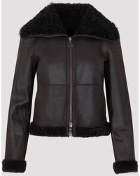 Akris - Mocca Lamb Leather Jacket - Lyst