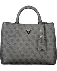 Guess - Nero Poliuretano Donna Bag - Lyst