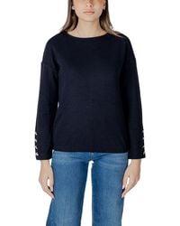 Street One - Blue Polyester Sweatshirt - Lyst