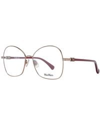 Max Mara - Bronze Metal & Plastic Glasses (frames) - Lyst