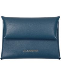 Jil Sander - Blue Leather Wallets - Lyst