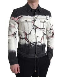 Dolce & Gabbana - Cotton Collared Denim Jacket - Lyst