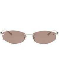 Balenciaga - Silver Metal Sunglasses - Lyst
