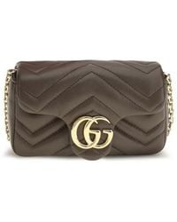 Gucci - Brown Calf Leather Bos Taurus Shoulder Bag - Lyst