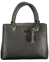 Guess - Black Polyurethane 's Handbag - Lyst