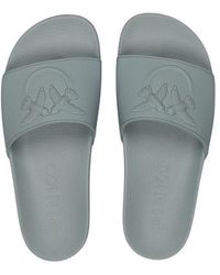 Pinko - Green Pvc Slippers - Lyst