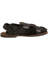 Dolce & Gabbana - Gazelle Hair Leather Flats Sandals Shoes - Lyst