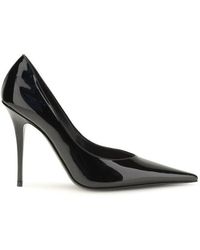 AMINA MUADDI - Black Calf Leather Bos Taurus High Heel Pumps - Lyst