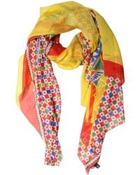 Dolce & Gabbana - Multicolor Silk Carretto Shawl Stole Scarf - Lyst