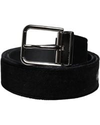 Dolce & Gabbana - Velvet Belt - Lyst