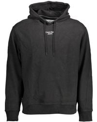 Calvin Klein - Black Cotton Men Sweatshirt - Lyst