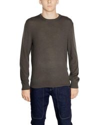 ARMANI EXCHANGE - Green Wool Sweater - Lyst