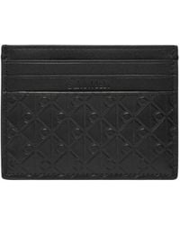 Calvin Klein - Black Leather Cardholder - Lyst