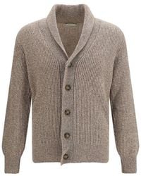 Brooksfield - Beige Wool Oves Aries Cardigan - Lyst