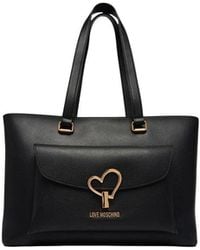 Love Moschino - Black Polyethylene Handbag - Lyst