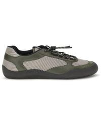Prada - Bicolor Polyester Athletic Sneakers - Lyst