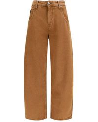 Jacob Cohen - Brown Cotton Relaxed Fit Jeans - Lyst