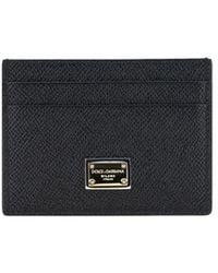 Dolce & Gabbana - Black Calf Leather Bos Taurus Wallet - Lyst