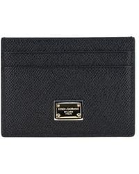 Dolce & Gabbana - Black Calf Leather Bos Taurus Wallet - Lyst
