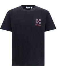 Off-White c/o Virgil Abloh - Black Cotton T-shirt - L - Lyst