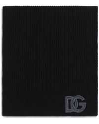 Dolce & Gabbana - Black Wool Oves Aries Scarf - Lyst