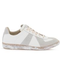 Maison Margiela - Vintage Nappa And Suede Replica Sneakers In - Lyst