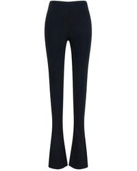 Gucci - Black Viscose Flared Pants - Lyst