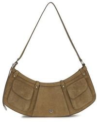Pinko - Shoulder Bag Pocket Body Suede - Lyst