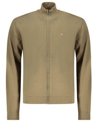 Napapijri - Verde Cotton Men Cardigan - Lyst