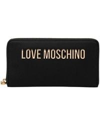Love Moschino - Black Polyethylene Wallet - Lyst