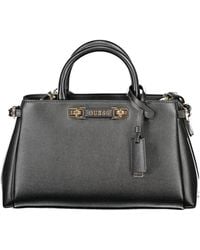 Guess - Polyethylene Structured Handbag With Top Handle - Lyst