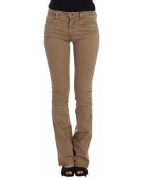 CoSTUME NATIONAL - Beige Straight Leg Denim Pants Stretch Jeans - Lyst