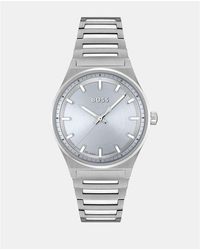 BOSS - Silver Stainless Steel Stainless Steel Watch - Lyst