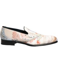 Dolce & Gabbana - White Floral Vase Slip On Dress Loafers Shoes - Lyst