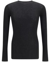 Rick Owens - Black Wool Oves Aries Sweatshirt - Lyst