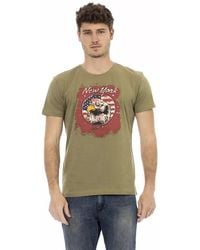 TRUSSARDI ACTION - Green Cotton Men T - Lyst