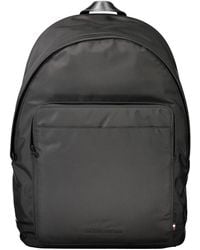 Tommy Hilfiger - Black Polyester Men Backpack - Lyst